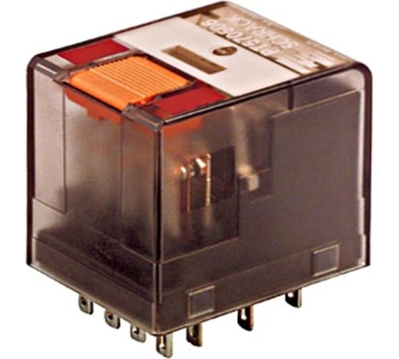 Реле силовое Schrack Technik PCB 1 перекл. конт, 12A, 24V DC, 3,5mm артикул Австрия RT114024
