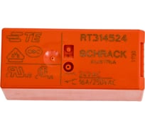 Реле силовое Schrack Technik PCB 1 перекл. конт, 16A, 24V АC, 5mm артикул Австрия RT314524