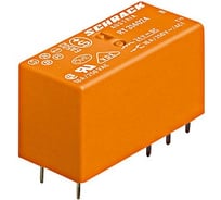 Реле силовое Schrack Technik PCB 2 перекл. конт, 8A, 230V АC,5mm, позолоч. артикул Австрия RT425730