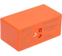 Реле силовое Schrack Technik PCB 2 перекл. конт, 8A, 24V АC, 5mm артикул Австрия RT424524