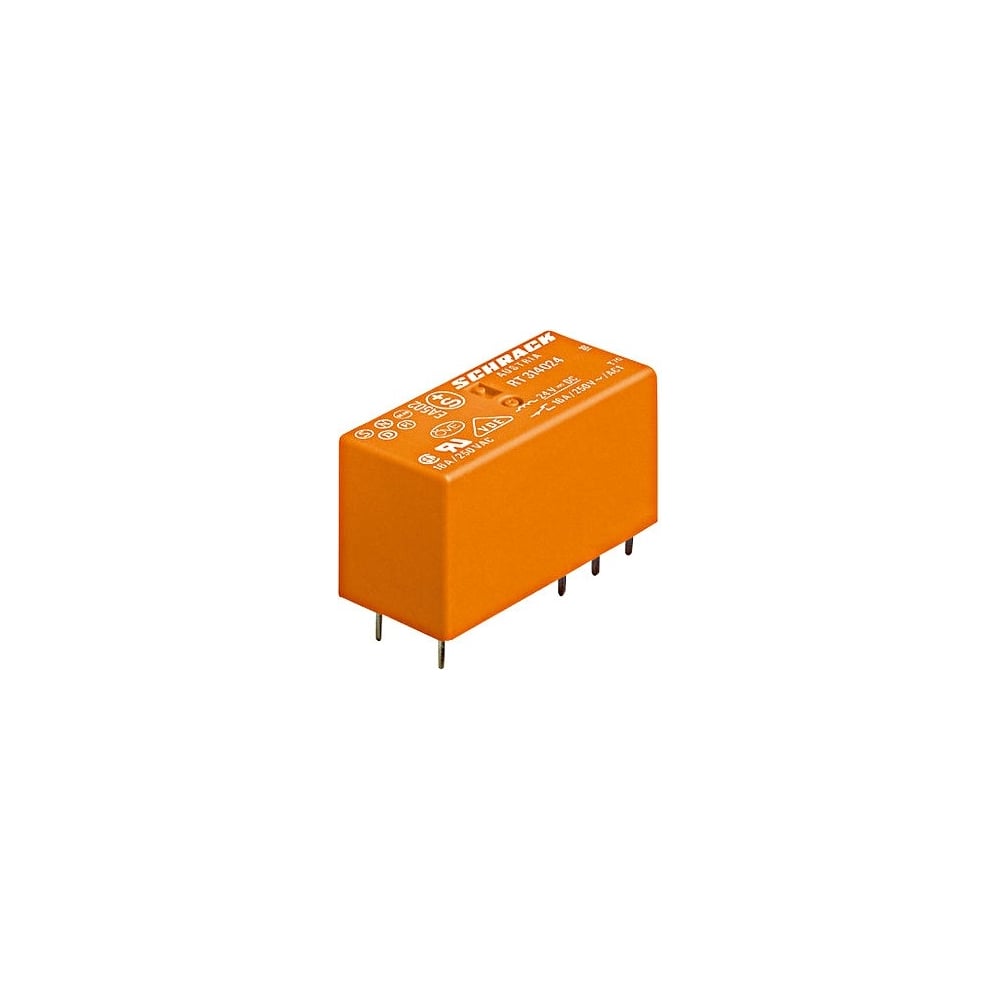 Реле силовое Schrack Technik PCB 2 перекл. конт, 8A, 48V DC, 5mm ...