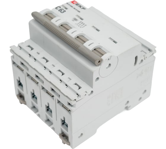 Автоматический выключатель EKF ВА 47-63N 4P 63А (C) 4,5 кА PROXIMA M634463C
