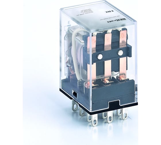 Промежуточное реле DEKraft 3 контакта с LED индикацией 10А 48В DC ПР-102 23923DEK 1