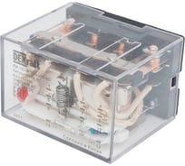 Промежуточное реле DEKraft 4 контакта с LED индикацией 10А 24В AC ПР-102 23945DEK