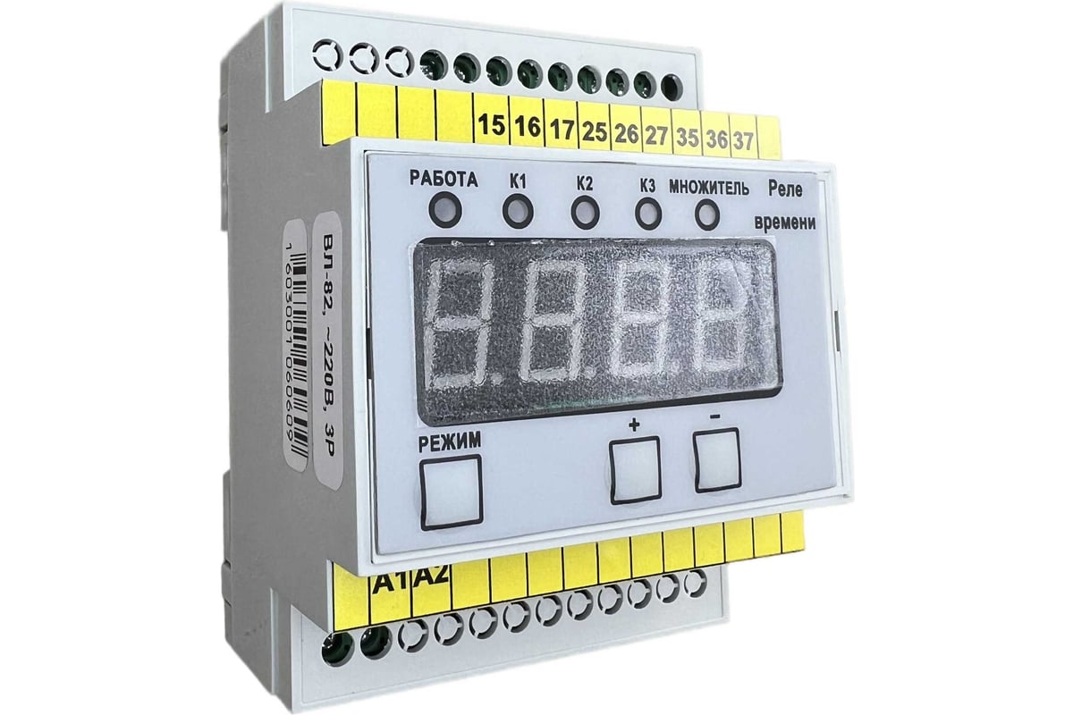 Реле времени циклическое Техносфера ВЛ-82, 220В, 3Р 1603001060609 -  выгодная цена, отзывы, характеристики, фото - купить в Москве и РФ