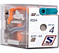 Реле Schrack Technik plug-in 14 pin 4 C/O 6A 110В DC,LED,PD, S-реле серия 4 артикул Австрия RS410MB0