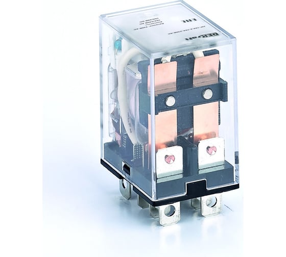 Промежуточное реле DEKraft 2 контакта, с LED индикатором, 10А 127В DC ПР-102 23908DEK 1