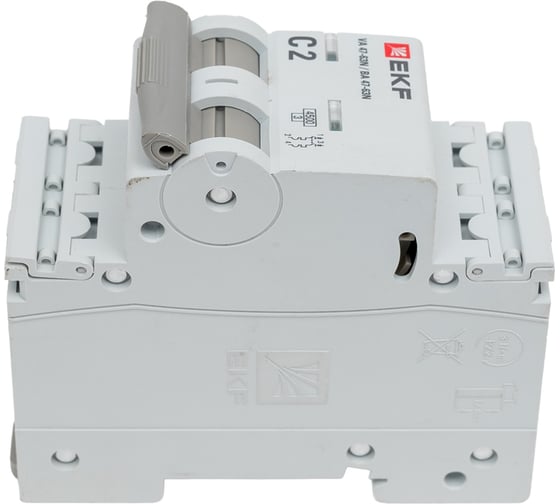 Автоматический выключатель EKF ВА 47-63N 2P 2А (C) 4,5 кА PROXIMA M634202C