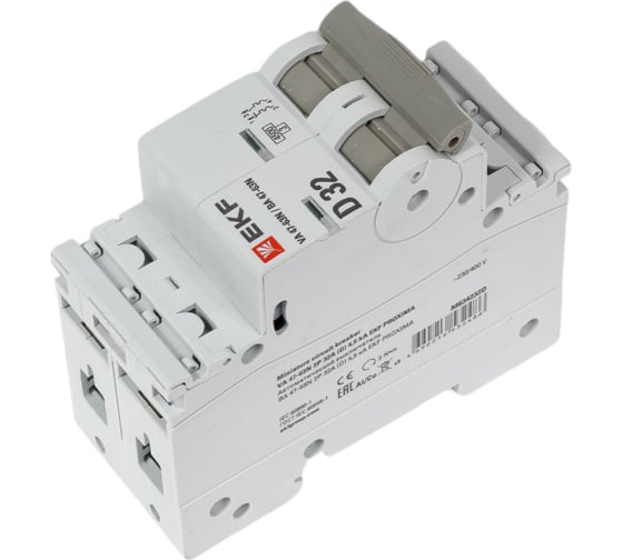 Автоматический выключатель EKF ВА 47-63N 2P 32А (D) 4,5 кА PROXIMA M634232D
