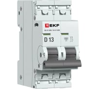 Автоматический выключатель EKF ВА 47-63N 2P 13А (D) 4,5 кА PROXIMA M634213D