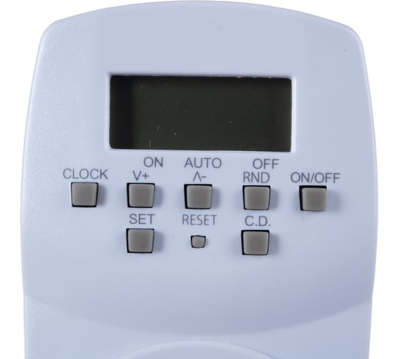 Электронный таймер с розеткой Uniel UST-E20 WHITE UL-00003766