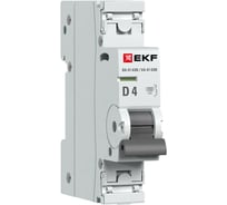 Автоматический выключатель EKF ВА 47-63N 1P 4А (D) 4,5 кА PROXIMA M634104D