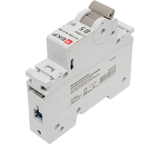 Автоматический выключатель EKF ВА 47-63N 1P 5А (В) 4,5 кА PROXIMA M634105B