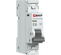 Автоматический выключатель EKF ВА 47-63N 1P 6А (C) 4,5 кА PROXIMA M634106C