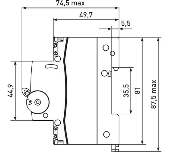 Автоматический выключатель EKF ВА 47-63N 3P 32А (C) 4,5 кА PROXIMA M634332C