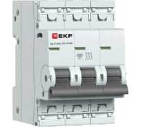 Автоматический выключатель EKF ВА 47-63N 3P 6А (D) 4,5 кА PROXIMA M634306D