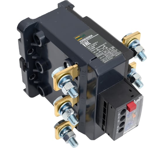 Реле тепловое для контакторов 120А-185А DEKraft 75А-95А РТ-02 23503DEK