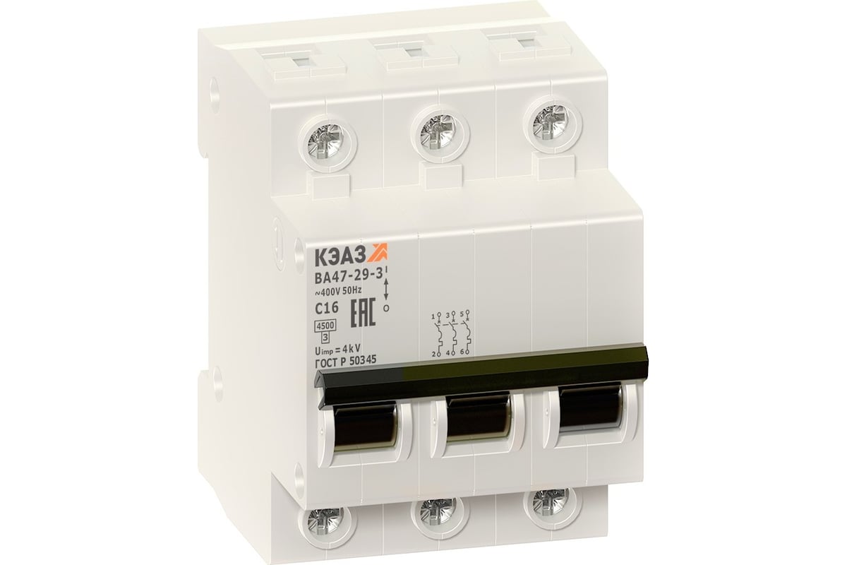 Выключатель автоматический модульный ООО "Центр Энергии" ВА47-29-3C63 ...