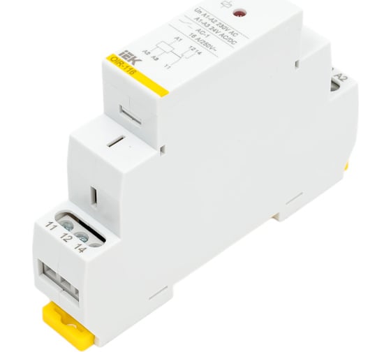 Промежуточное реле IEK OIR 1 контакт 16А 230В AC OIR-116-AC230V