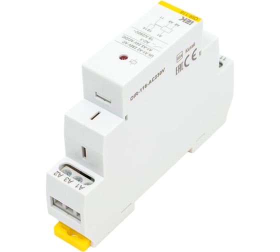 Промежуточное реле IEK OIR 1 контакт 16А 230В AC OIR-116-AC230V