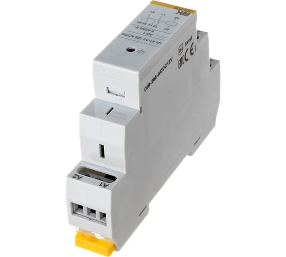 Промежуточное реле IEK OIR 2 контакта 8А 12В, AC/DC OIR-208-ACDC12V