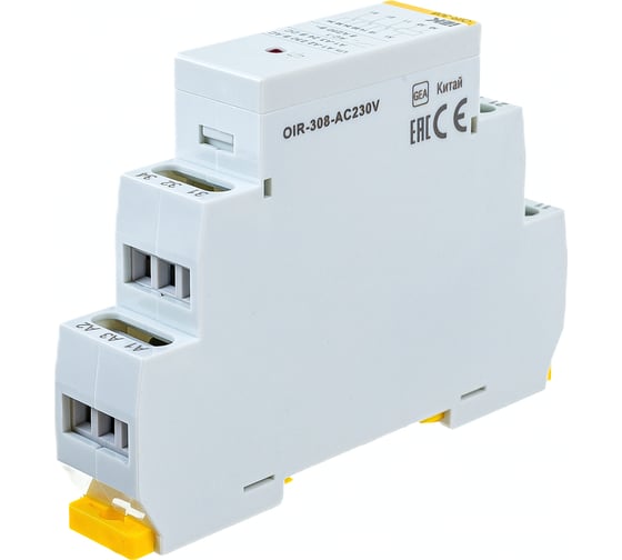 Промежуточное реле IEK OIR 3 контакта, 8А, 230В, AC OIR-308-AC230V