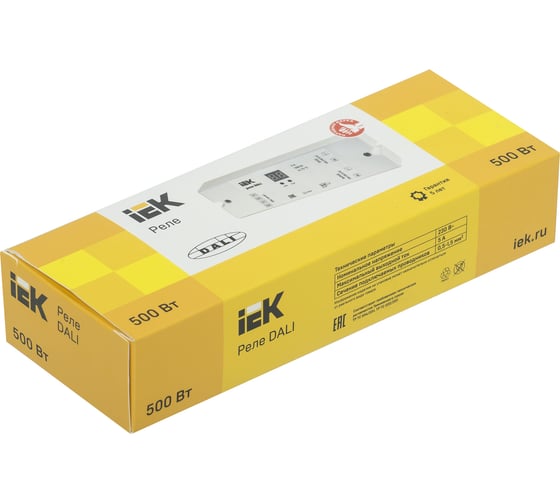 Реле IEK DALI 500Вт, 1 контакт, 230В LRD11-01-1-500