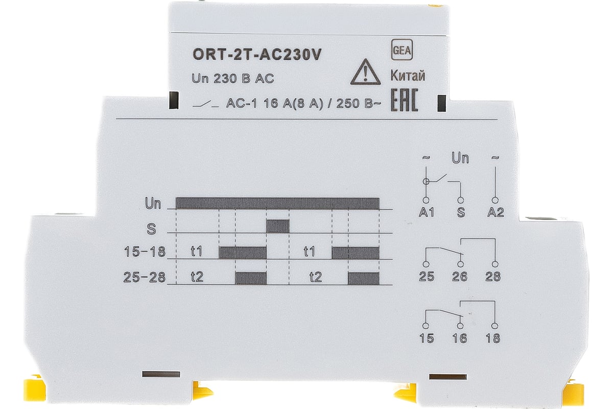 Реле времени IEK ORT 2 контакта, 230В, AC ORT-2T-AC230V - выгодная цена, отзывы,