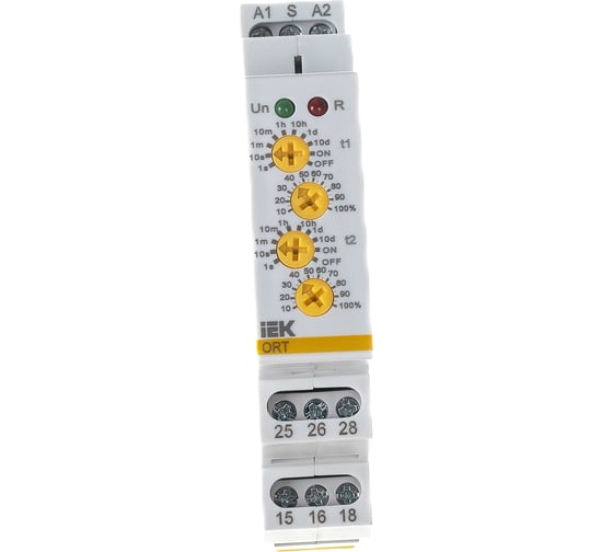 Реле времени IEK ORT 2 контакта, 230В, AC ORT-2T-AC230V