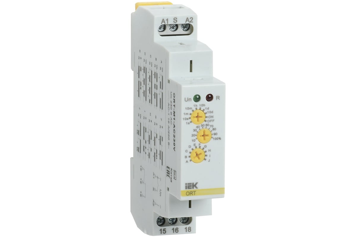 Реле времени IEK ORT многофункциональное 1 конт. 230 В AС ORT-M1-AC230V ...