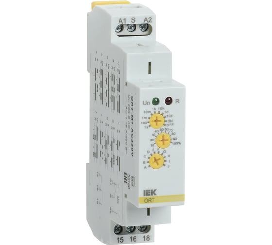 Реле времени IEK ORT многофункциональное 1 конт. 230 В AС ORT-M1-AC230V