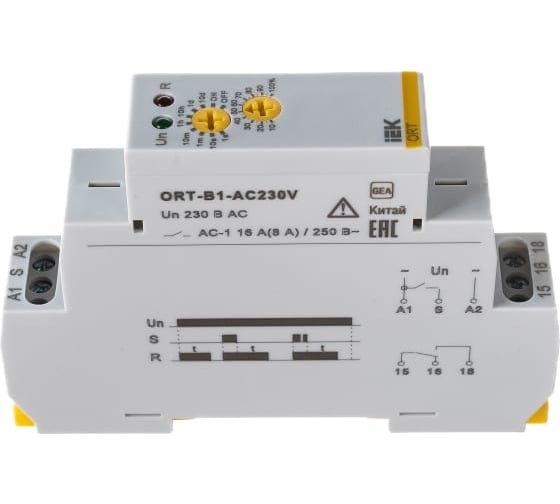 Реле задержки выключения IEK ORT. 2 конт. 12-240 В AС/DC ORT-B2-ACDC12-240V