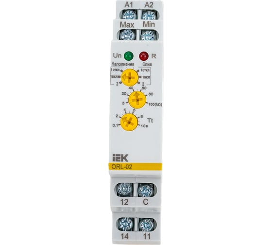 Реле наполнения, дренажа IEK ORL 24-240В AC/DC ORL-02-ACDC24-240V