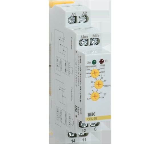 Реле наполнения, дренажа IEK ORL 24-240В AC/DC ORL-02-ACDC24-240V