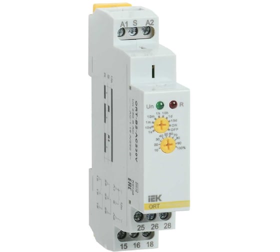 Реле задержки выключения IEK ORT. 2 конт. 230 В AС ORT-B2-AC230V