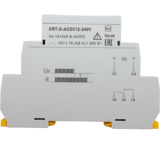 Реле задержки выключения при снятии питания IEK ORT. 12-240 В AC/DC ORT-D-ACDC12-240V