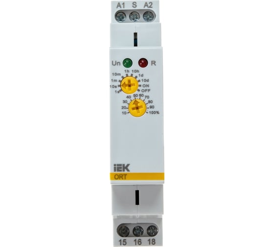 Реле задержки выключения IEK ORT. 1 конт. 12-240 В AС/DC ORT-B1-ACDC12-240V