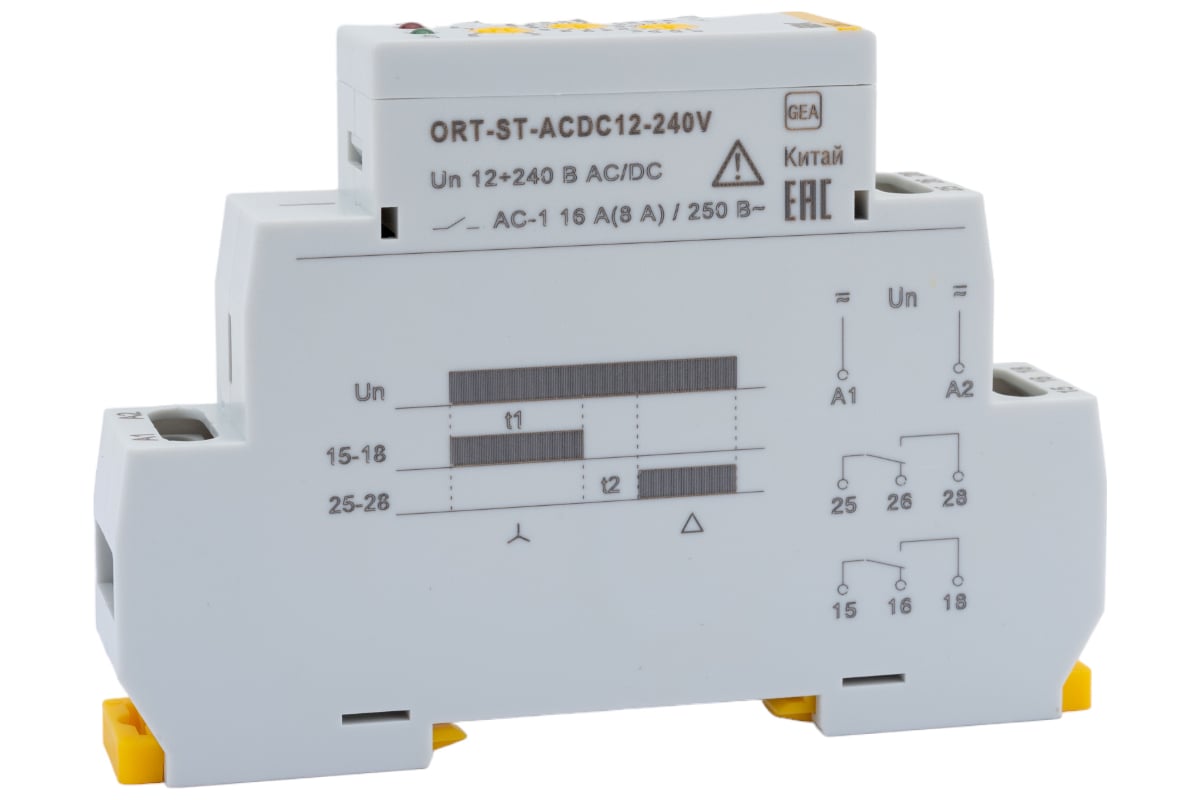  пуска звезда-треугольник IEK ORT 12-230В, AC/DC ORT-ST-ACDC12-240V .
