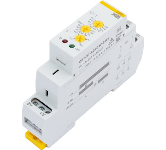 Реле пуска звезда-треугольник IEK ORT 12-230В, AC/DC ORT-ST-ACDC12-240V