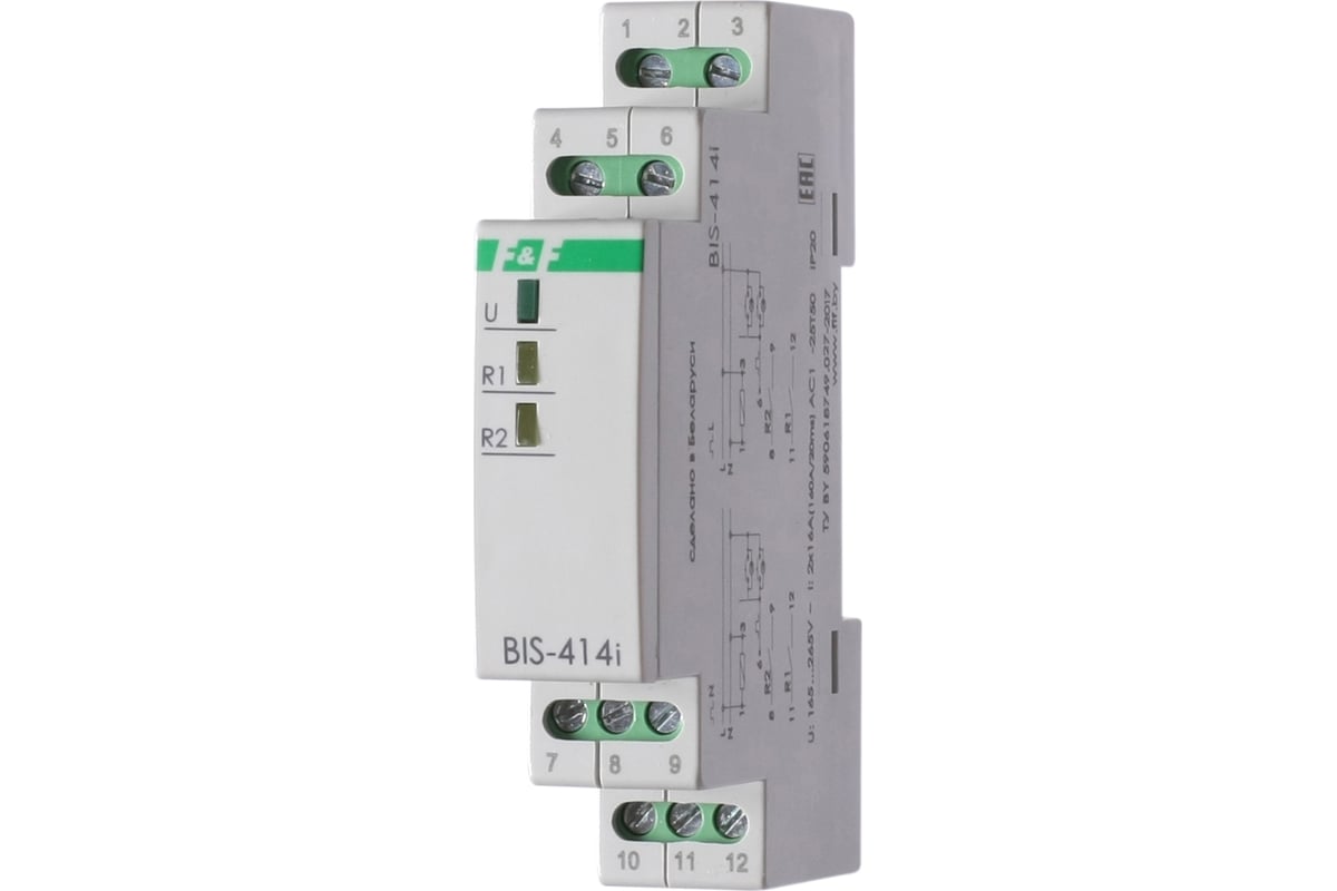 Реле импульсное (бистабильное) Евроавтоматика F&F BIS-414i (LED .