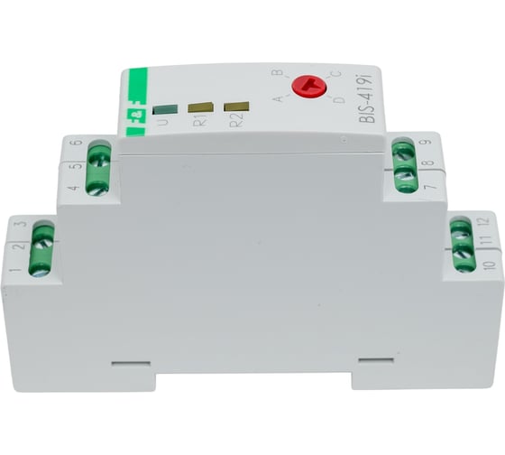 Реле импульсное (бистабильное) Евроавтоматика F&F BIS-419i (LED) 4 режима работы, управление двумя нагрузками, установка на DIN-рейку EA01.005.021