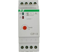 Реле контроля фаз Евроавтоматика F&F CZF-13 регулировка задержки отключения, 2 модуля, монтаж на DIN-рейке EA04.004.004