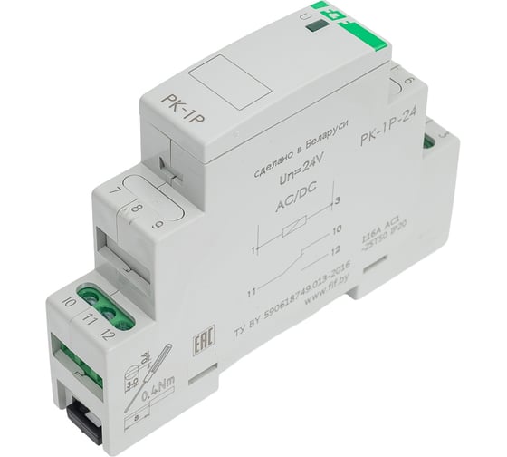 Реле промежуточное Евроавтоматика F&F PK-1P/Un24V EA06.001.003