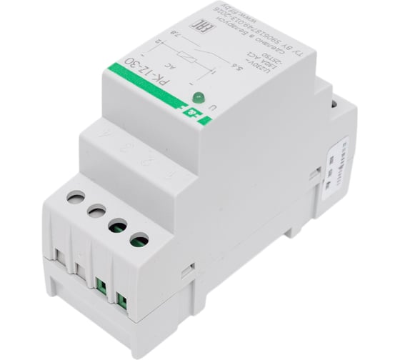Реле промежуточное Евроавтоматика F&F PK-1Z-30/230 230В АС, 30 А, 1 замыкающий, 2 модуля, монтаж на DIN-рейке EA06.001.045
