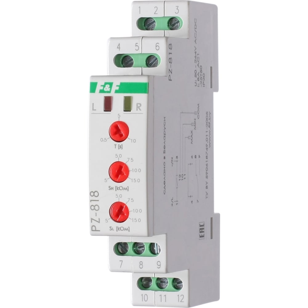 Реле контроля уровня жидкости Евроавтоматика F&F PZ-818 EA08.001.008 ...