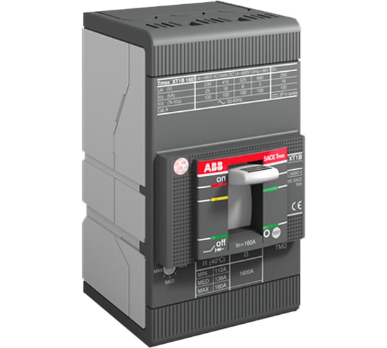 Трехполюсный автоматический выключатель ABB XT1B 160 TMD 63-630 F F 1SDA066805R1