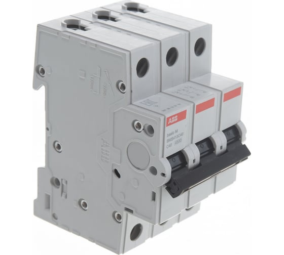 Автоматический выключатель ABB BMS413C40 3P, 40A, C, 4,5кА, 2CDS643041R0404