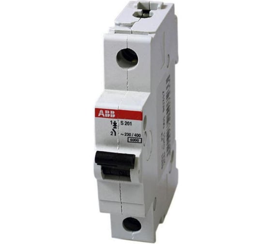 Автоматический выключатель ABB, однополюсный, 63А, С, S201, 6кА 2CDS251001R0634 1