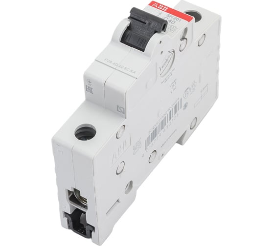 Автоматический выключатель ABB однополюсный, 40А, С, SH201, 6.0кА 2CDS211001R0404