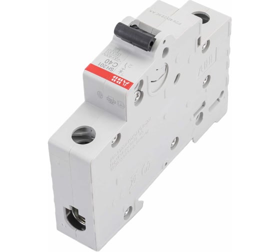 Автоматический выключатель ABB однополюсный, 40А, С, SH201, 6.0кА 2CDS211001R0404